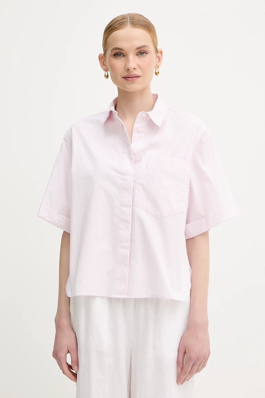 Košeľa United Colors of Benetton regular ružová 5SZRDQ0C0