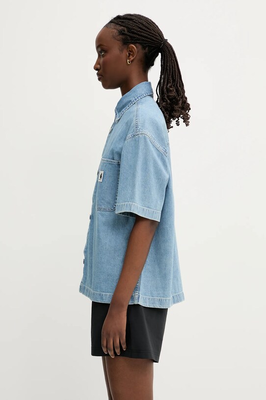 Джинсова сорочка Carhartt WIP S/S Lovilia Shirt I034558.135 блакитний SS25