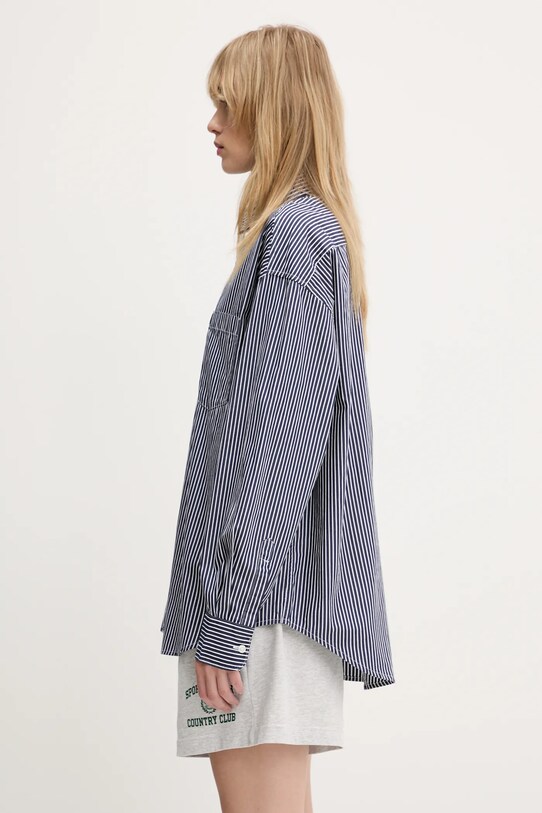 Carhartt WIP cămașă din bumbac L/S Arvin Shirt I034560.2XXXX bleumarin SS25