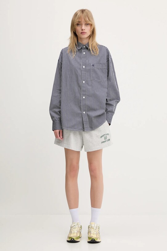 Carhartt WIP cămașă din bumbac L/S Arvin Shirt I034560.2XXXX bleumarin