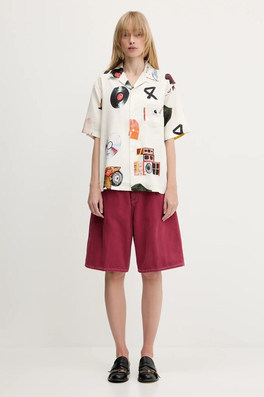 Carhartt WIP camicia S/S Jacob Rochester Shirt I034551.2UKXX beige