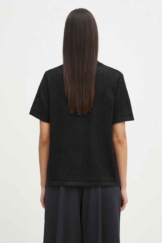 Дрехи Памучна риза Carhartt WIP W’ S/S Temple Knit Shirt I034541.89XX черен