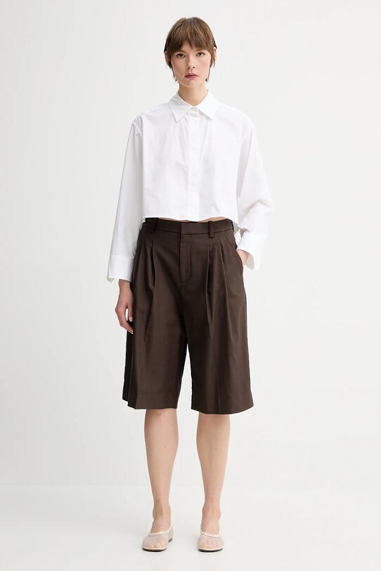 A.L.C. cămașă din bumbac Maude 5TOPS01848 alb SS25