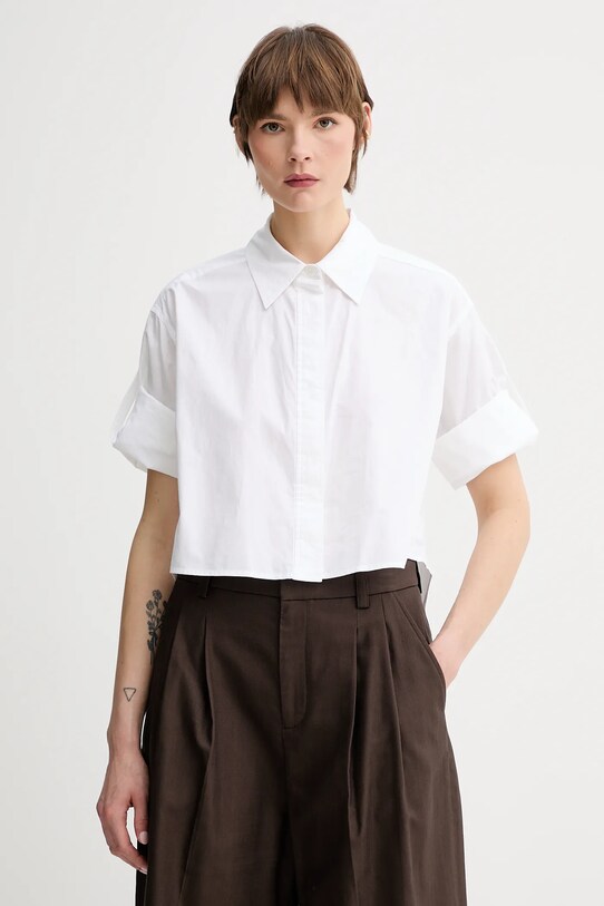 A.L.C. camicia in cotone Maude bianco 5TOPS01848