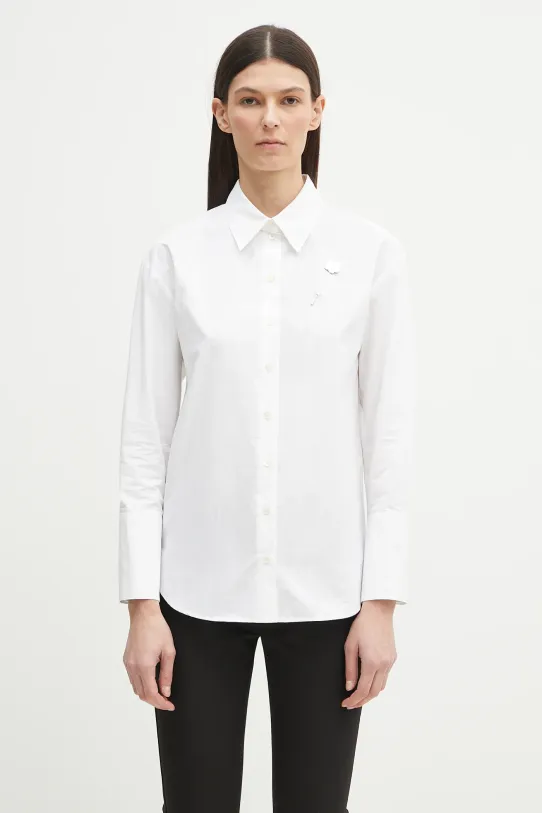 Бавовняна сорочка Kenzo бавовна білий FF52CH2549LB.01