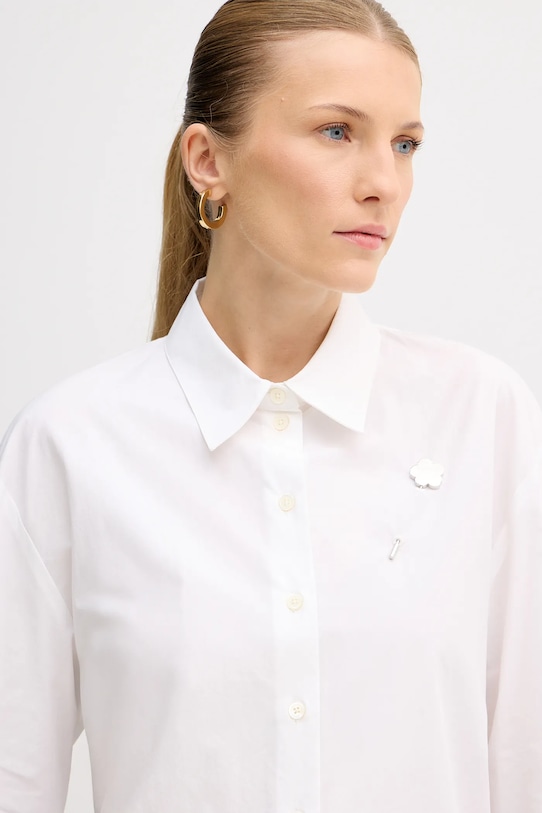 Kenzo koszula bawełniana biały FF52CH2549LB.01