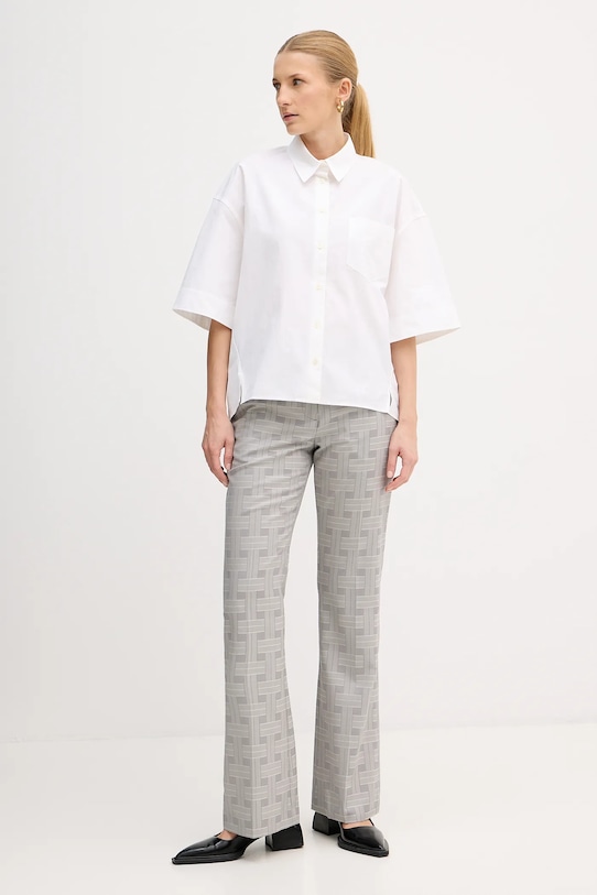 Bavlnená košeľa Kenzo FF52CH2589LB.01 biela SS25