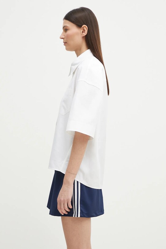 Kenzo koszula bawełniana FF52CH2589LB.01 biały SS25
