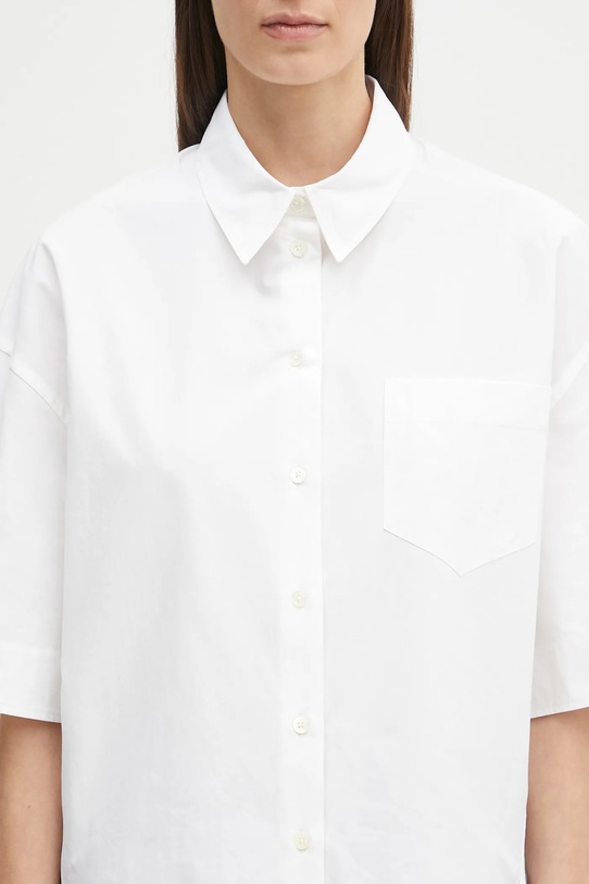 Kenzo camicia in cotone bianco FF52CH2589LB.01