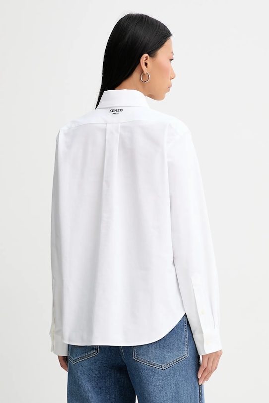 Îmbrăcăminte Kenzo cămașă din bumbac FF52CH2649LO.01 alb