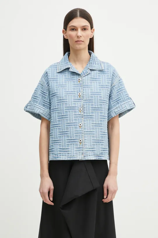 Kenzo denim shirt classic blue FF52DC2496J4.DB