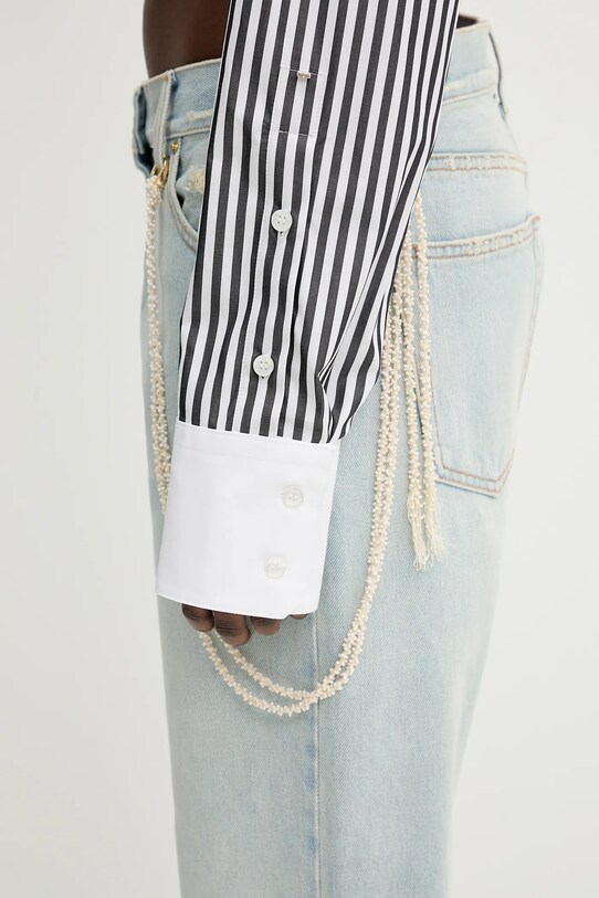 Bavlněná košile Sportmax Abano černá 2512111022600