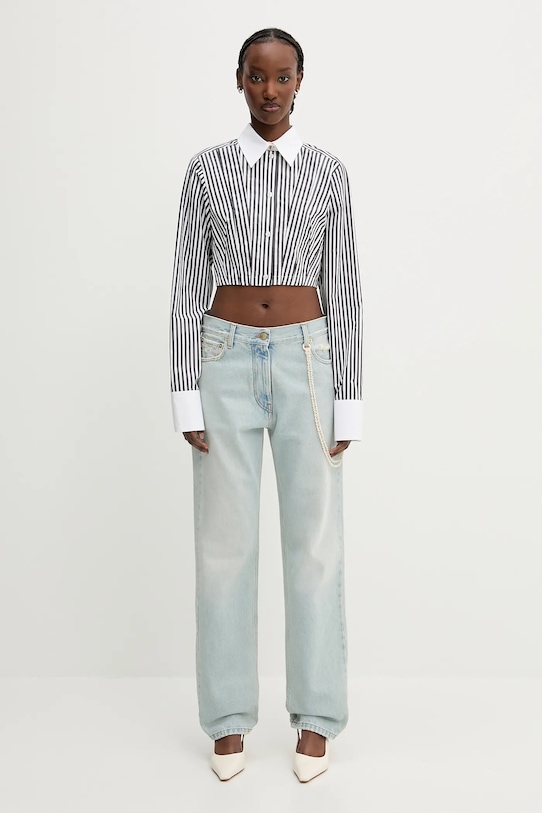 Bavlněná košile Sportmax Abano 2512111022600 černá