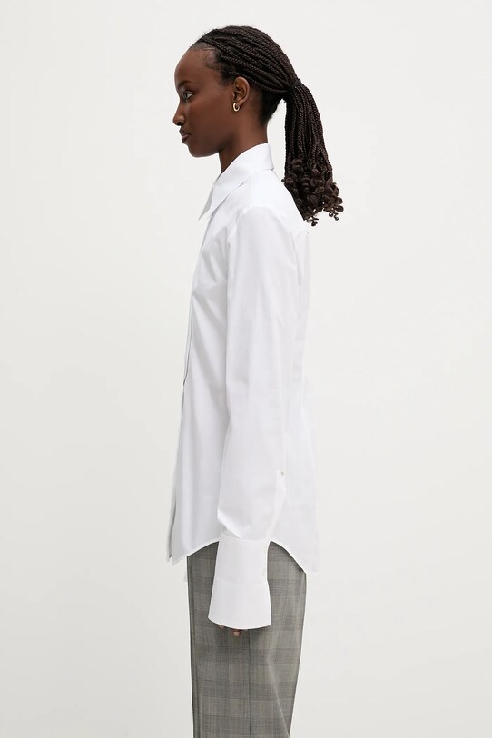 Хлопковая рубашка Sportmax Cobea 2512191011600 белый SS25