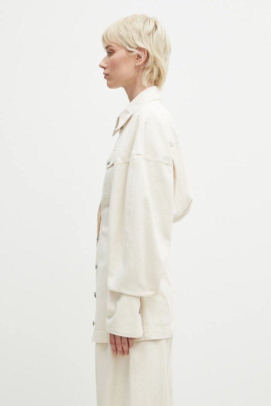 Хлопковая рубашка Sportmax Biblios 2512191015600 бежевый SS25