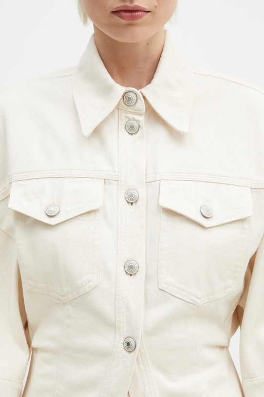 Хлопковая рубашка Sportmax Biblios 2512191015600 бежевый