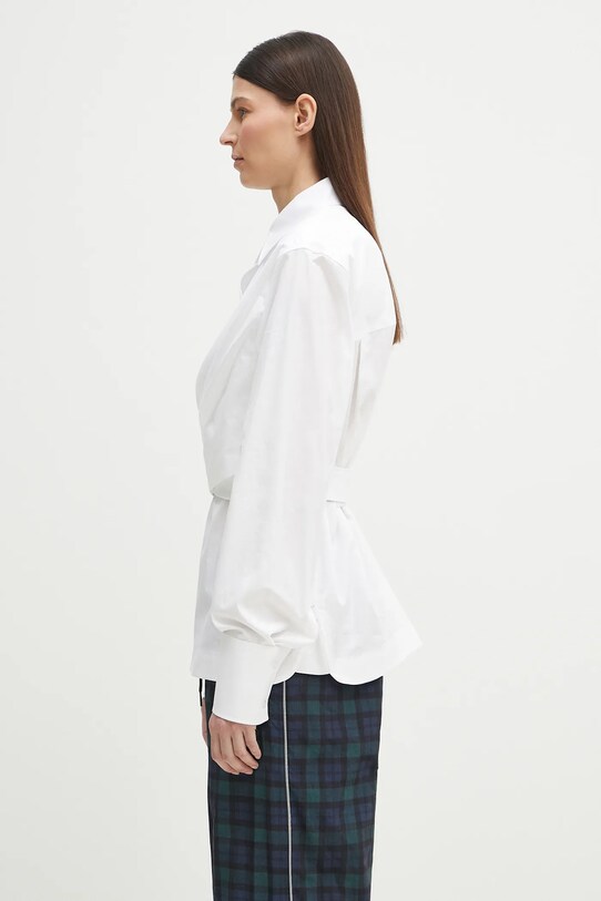 Βαμβακερή μπλούζα Sportmax Oggi 2512191021600 λευκό SS25