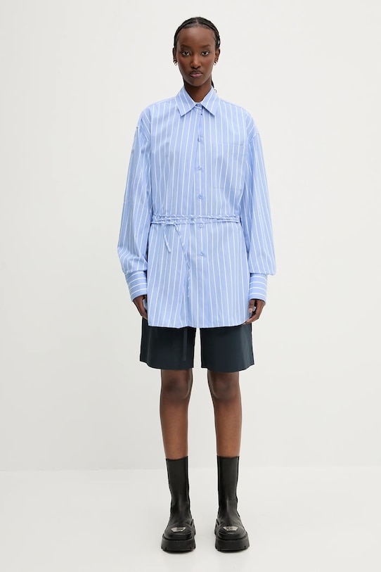 Bavlněná košile Sportmax Firma 2512191051600 modrá