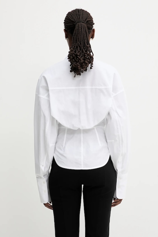 Ρούχα Βαμβακερό πουκάμισο Sportmax Nelson 2512191061600 λευκό