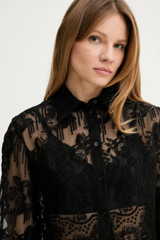 Košulja Ermanno Scervino LIFE crna D464K609IBQ