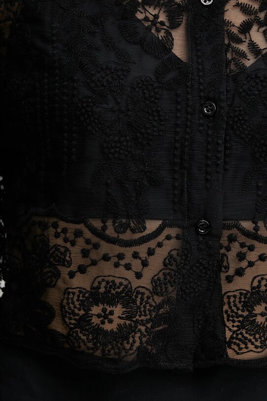 Košulja Ermanno Scervino LIFE D464K609IBQ crna