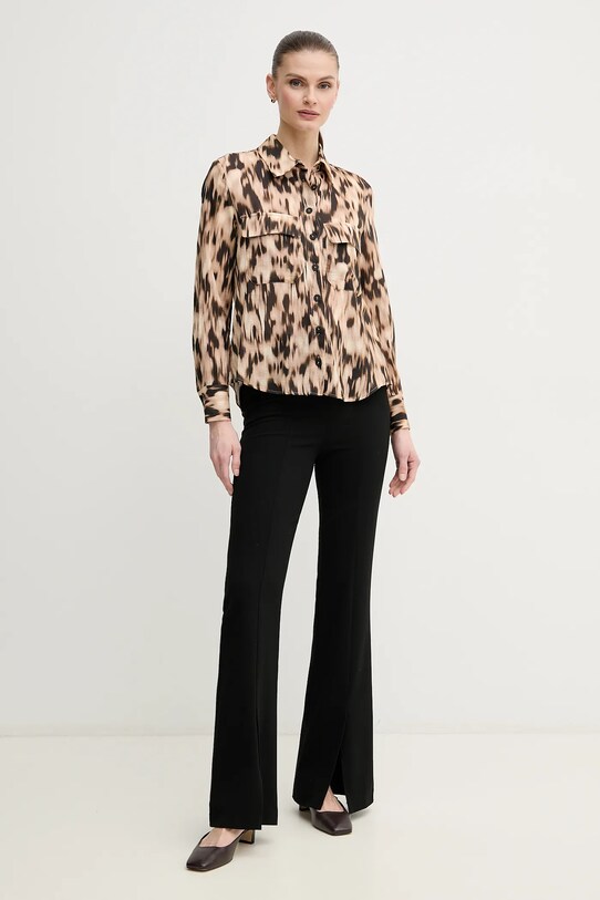 Bavlnená košeľa Pedro del Hierro 6639072 béžová SS25