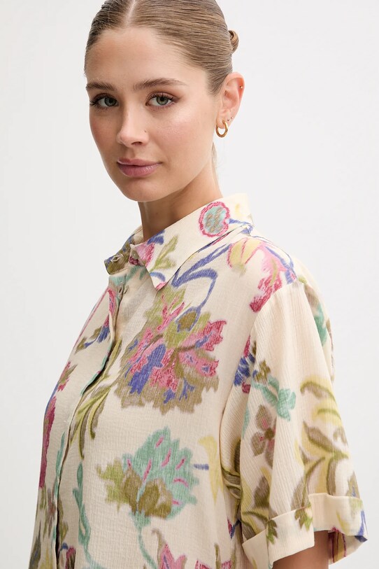 Pedro del Hierro koszula bawełniana beżowy 7659070