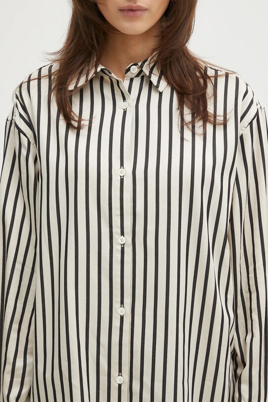 Pamučna košulja Anine Bing Plaza Shirt bež A.07.10881