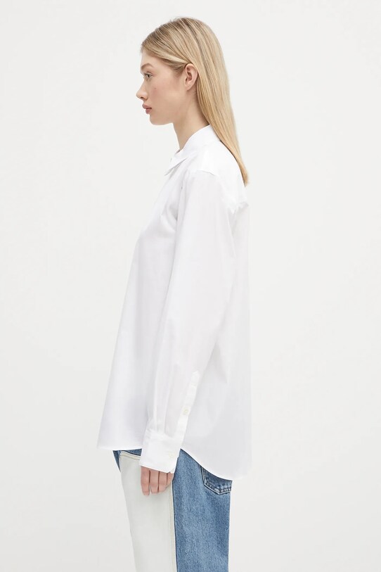 Bavlnená košeľa Anine Bing Essie Shirt A.07.11028 biela SS25