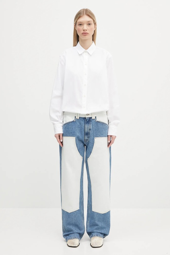 Bavlnená košeľa Anine Bing Essie Shirt A.07.11028 biela