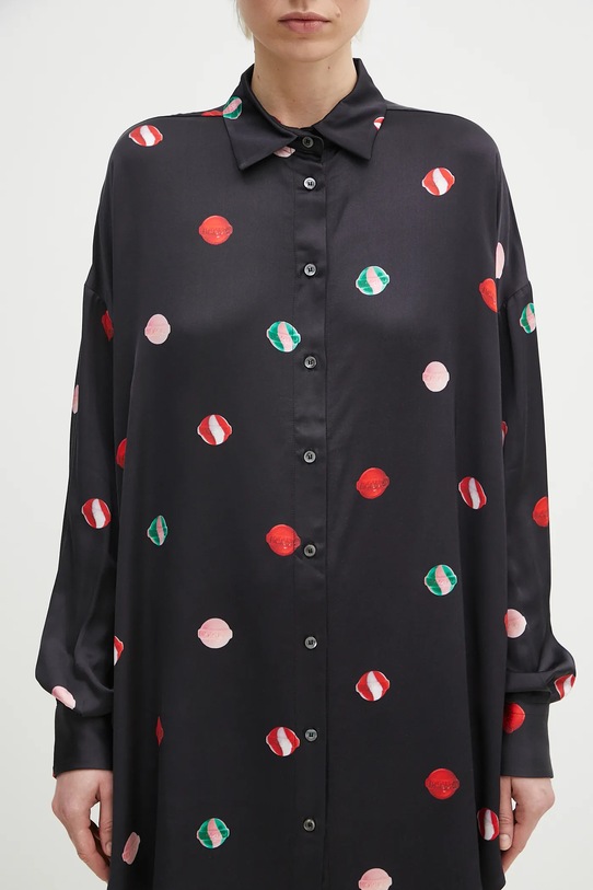 Košulja Fiorucci Lollipop Print W02SPTLO285VI01BK03 crna