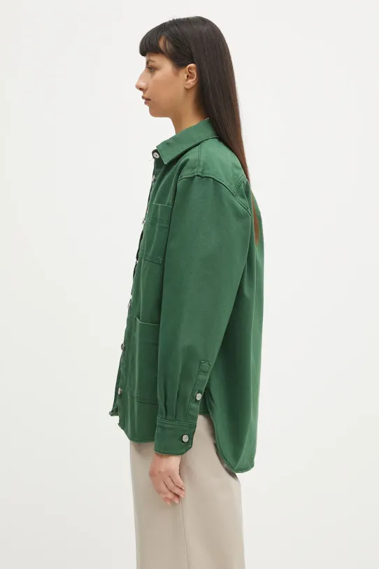 Lacoste koszula jeansowa BF2125 zielony SS25