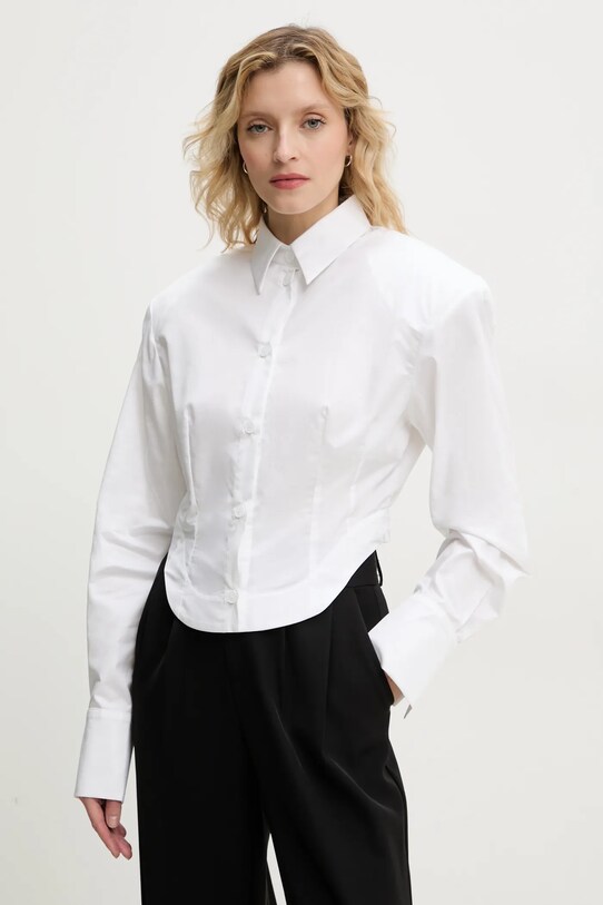 MMC STUDIO koszula bawełniana bawełna biały KOR