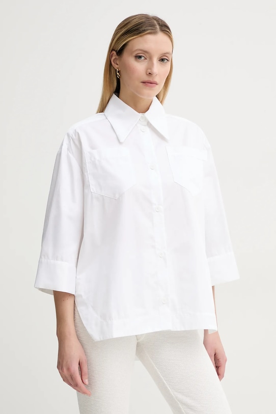 Bavlnená košeľa MMC STUDIO relaxed biela PAGON.NEO