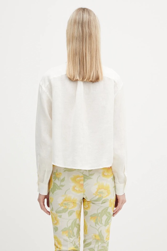 Одежда Льняная рубашка A.P.C. Chemise Sophie Logo LIAEK.F12627 белый