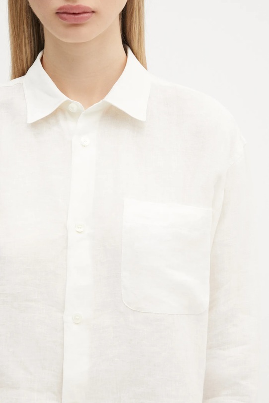 Льняная рубашка A.P.C. Chemise Sophie Logo белый LIAEK.F12627