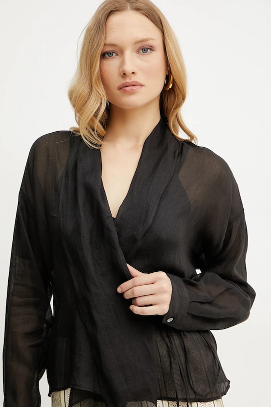 Forte Forte camicia nero 13891.my.shirt