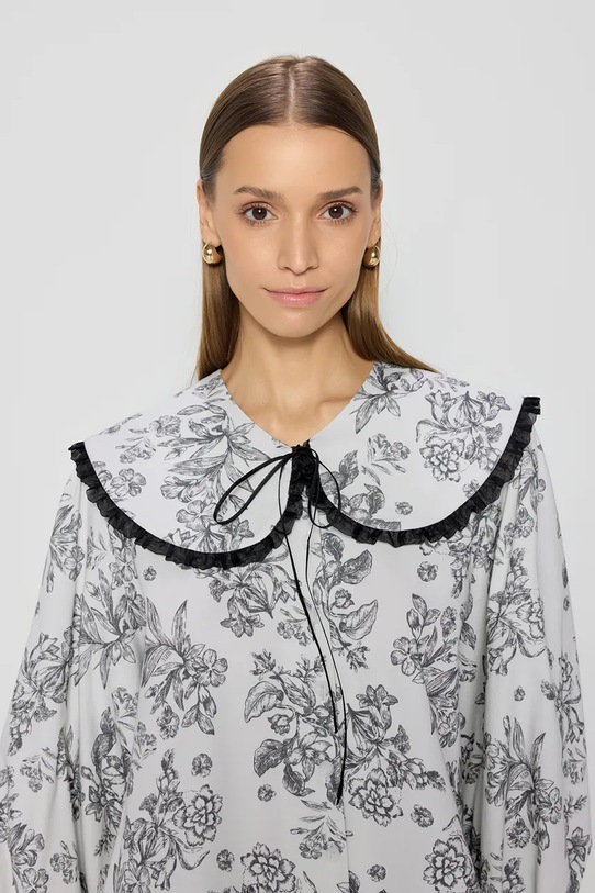 Bizuu cămașă din bumbac BELLIANO BANDO BELLIANO.BANDO.BIA.SS25 alb