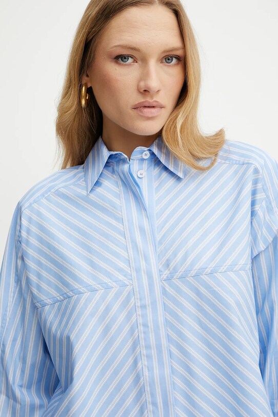 Ivy Oak camicia in cotone BRITTNEY blu IO112354
