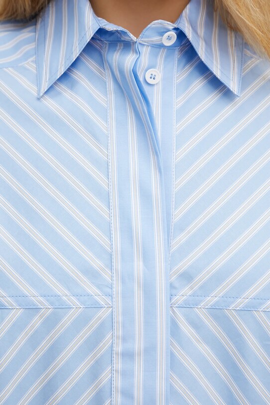 Ivy Oak camicia in cotone BRITTNEY IO112354 blu