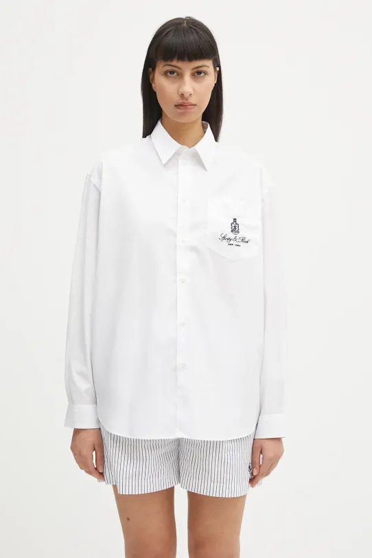 Sporty & Rich koszula bawełniana Vendome Oversized