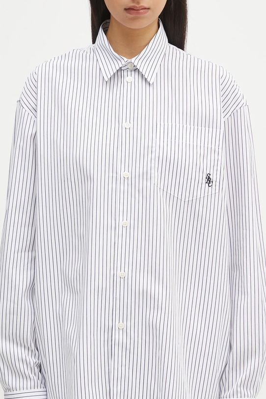 Sporty & Rich camicia in cotone Src Oversized blu SI006606302ST02