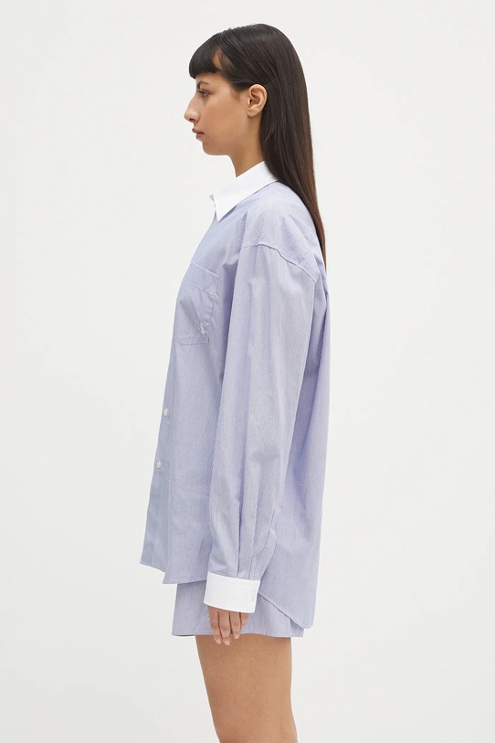 Sporty & Rich cotton shirt Src Oversized SI019606302ST02 blue SS25