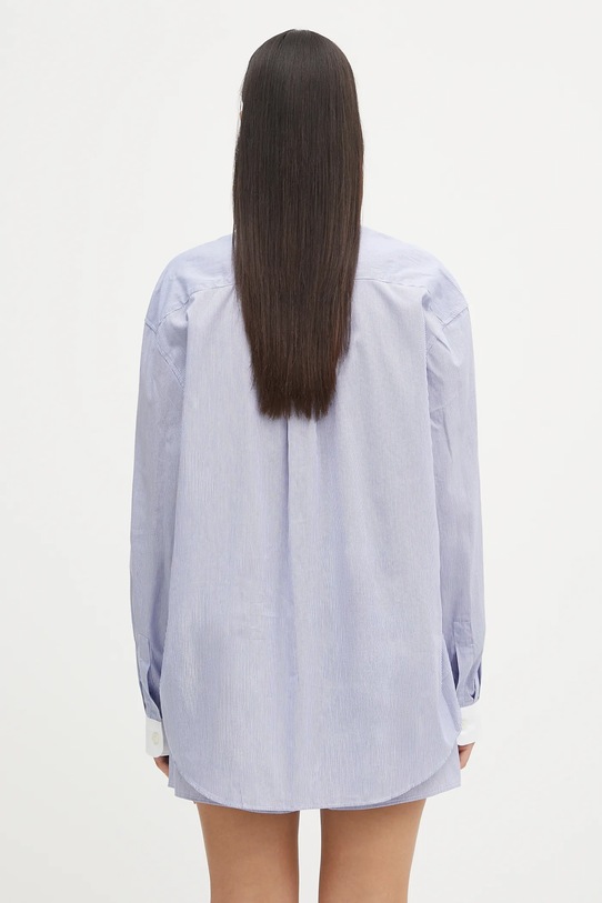 Clothing Sporty & Rich cotton shirt Src Oversized SI019606302ST02 blue