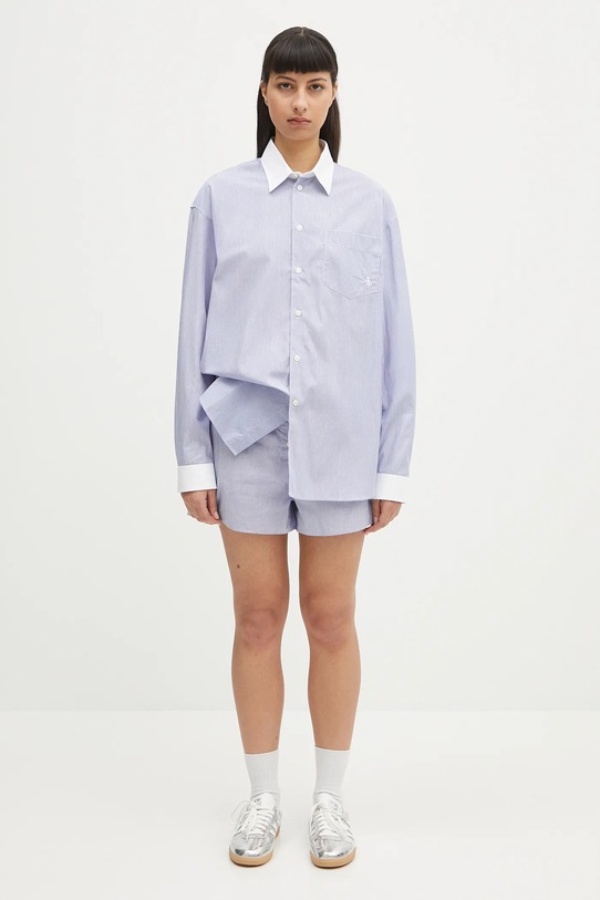 Sporty & Rich cotton shirt Src Oversized SI019606302ST02 blue