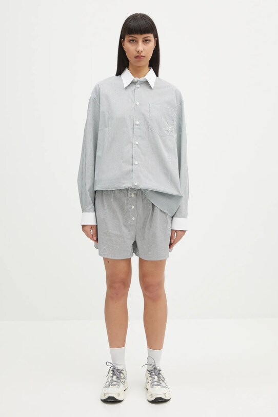 Sporty & Rich koszula bawełniana Src Oversized SI019606302ST71 zielony