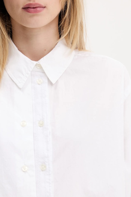 Хлопковая рубашка Samsoe Samsoe Salasa белый F25100006