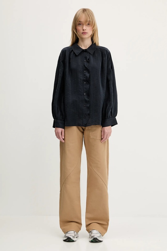 Сорочка Samsoe Samsoe Sathistle F25100022 темно-синій