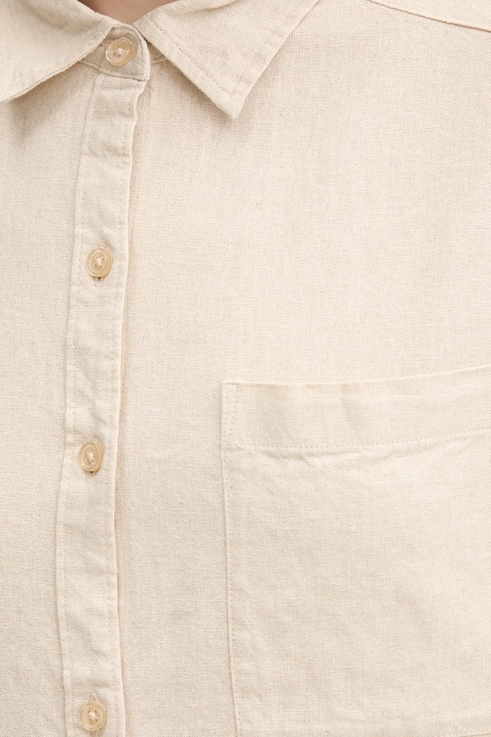 Hollister Co. koszula lniana KI340.5055.400 beżowy