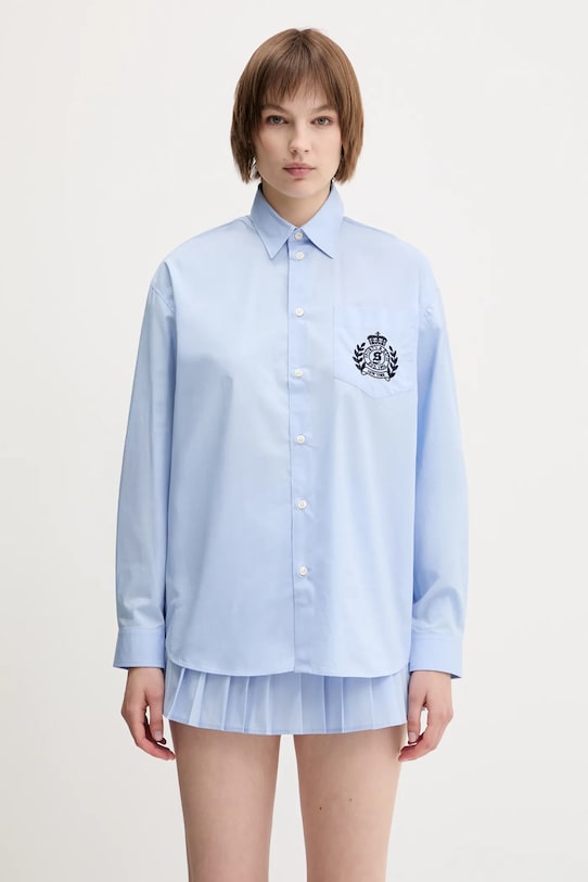 Sporty & Rich koszula bawełniana H&W Crest Oversized